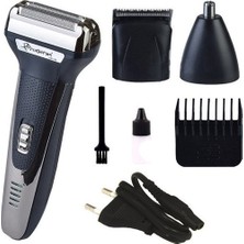 Cady Ticaret Üç Başlıklı Tıraş Makinesi Erkek Saç Sakal Bakım Seti (4767) - Cdy3912-3501