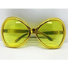 Altın Renk Yeşilçam Nostalji 80LI Yıllar 90LI Yıllar Parti Gözlüğü  7X16 cm