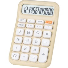 Krem Renk Beyaz Tuş 12 Haneli Hesap Makinesi (4767) - CDY9514-1832