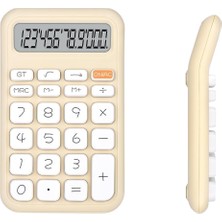 Krem Renk Beyaz Tuş 12 Haneli Hesap Makinesi (4767) - CDY9514-1832