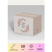 Çeyiz Etiketi Özelleştirilebilir Isme Özel - 10 Adet - Pembe Gül Desen