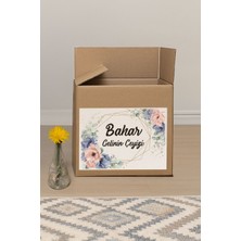 Azresa Kişiye Özel Çiçek Desenli Çeyiz Etiketi Kendinden Yapışkanlı 20 Adet Renkli ve Şık Tasarım