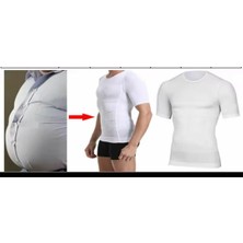 Zayıf Gösteren Atlet, Erkek Naylon Nefes Alabilir Elastik Sıkıştırma Atleti, Yağ Toplayıcı Kalori Azaltıcı Şekillendirici Atlet, Korse Atlet