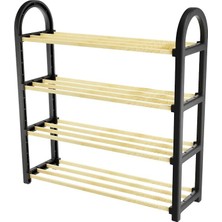 Masif Ahşap 4 Katlı Ayakkabılık (4767) - TGZ6958-8422