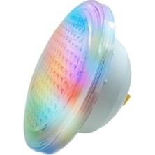 2 Adet 32 Watt 12 Volt Smd LED Rgb 2 Kablolu  Havuz Ampulü (Par 56)