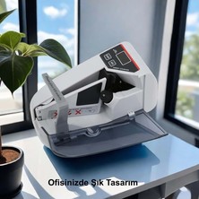Teknofaji Kağıt Para Sayma Makinesi Mini Taşınabilir Yasaklı Para Kontrol, Pil/fişli Banknot Sayım