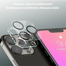Ally Iphone 13 Pro-13 Pro Max 3D Full Tempered Glass Cam Kamera KORUYUCU-(5775) - LKM4333-6951