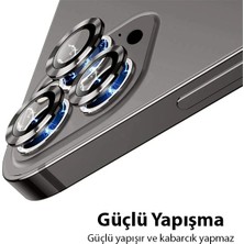 Ally Iphone 13 Pro -13 Pro Max 3D Metal Çerçeveli Kamera Lens KORUYUCU-(5775) - LKM9920-7713