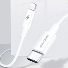 Wekome Type-C To iPhone Pd 20W Hızlı Şarj Kablosu 1.2M-(5775) - LKM6435-7344