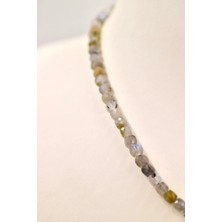 Labradorit Küp Kesim Kolye