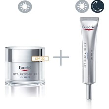 Eucerin Hyaluron-Filler Gündüz Kremi Tüm Cilt Tipleri Için SPF30 50 ml + Göz Kremi SPF15 15 ml