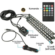 Volkswagen E-Golf (Elektrikli) 2020-2021-2022-2023-2024-2025 Araç Içi Led, Şerit Işık 48’li Rgb Atmosfer Aydınlatma | Ses Kontrollü & Uzaktan Kumandalı