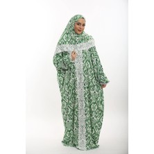 Armiza Tek Parça Pamuklu Dantelli Namaz ve Ümre Elbisesi