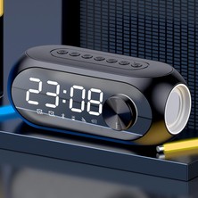 Teknofaji Multifonksiyonel Bluetooth Dijital Masa Saati Hoparlör+Rgb+Fm-Radio+Alarm Masa Saati