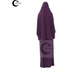 Pamuklu Iki Parça Kollu Namaz ve Ümre Elbisesi