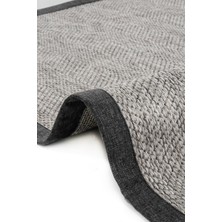 Carpet Diem Home Design Dokuma Balık Sırtı Sisal Kolay Temizlenir Mutfak Antre Oturma Odası Kumaş Bordürlü Özel Halı