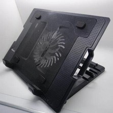 Teknofaji Laptop-Notebook Işıklı Ergostand Soğutucu Fan 5 Seviye Ayarlanabilir Yükseklik Çift USB