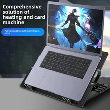 Teknofaji Laptop-Notebook Işıklı Ergostand Soğutucu Fan 5 Seviye Ayarlanabilir Yükseklik Çift USB