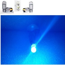 ( 5 x Adet ) 1 Set LED T10 Dipsiz Ampul 12V Dıamond Pıne. Ice Blue (5W Dipsiz Ampul Elmas Cam Buz Mavi)