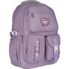 Relaxion Lila Suya Geçirmez Ortaokul Lise Sırt Çantası 2058