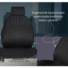 Point Volkswagen Caddy Oto Siyah Ön Iki Koltuk Minderi