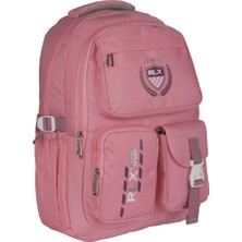 Relaxion Pembe Su Geçirmez Ortaokul Lise Sırt Çantası 2058