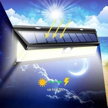 TeknoFaji Solar 180 LED Güneş Enerjili Kumandalı 3 Modlu Duvar Lambası