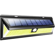 TeknoFaji Solar 180 LED Güneş Enerjili Kumandalı 3 Modlu Duvar Lambası