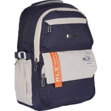 Relaxion Yeni Sezon Su Geçirmez Lacivert Okul ve Günlük Sırt Çantası 2059