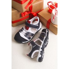 Saklambaç Bebe Ortopedik Cırt Cırtlı Erkek Çocuk Sandalet (26-30 Numara)