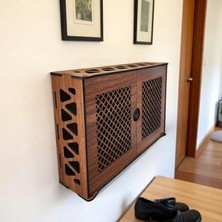 Ceviz Desenli Mdf Duvar Anahtar Askılığı