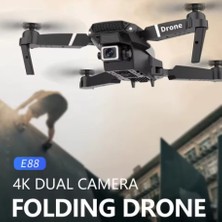 Hk Tech E88 Kumandalı Katlanabilir Drone, Profesyonel Hd Kamera, Wifi, Fpv Fotoğraf Quadcopter Selfie Drone