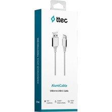 Ttec Alumicable Usb-A -Usb-C Örgü Şarj Kablosu