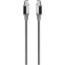 Ttec Alumicable Usb-C - Usb-C 300CM 60W Pd/qc Hızlı Şarj/data Kablosu