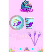 Deniz Kızı 24 Kişilik Ekstra Mini Doğum Günü Parti Seti