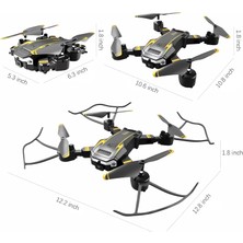 Hk Tech S6 Kumandalı, Katlanabilir, Profesyonel Hd Kamera, Wifi, Fpv Fotoğraf Quadcopter Selfie Drone
