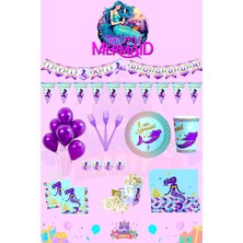 Deniz Kızı 16 Kişilik Lüks Doğum Günü Parti Seti