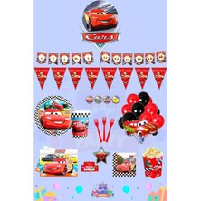 Cars Arabalar 24 Kişlilik Ultra Lüks Doğum Günü Parti Seti
