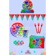 Pijamaskeliler 32 Kişilik Mini Doğum Günü Parti Seti