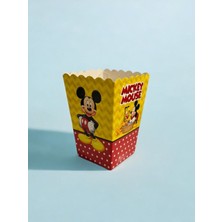Mickey Mouse Dekoratif Doğum Günü Mısır Kutusu 8 Adet