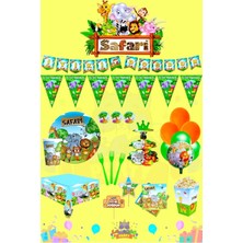 Safari 32 Kişilik Ultra Lüks Doğum Günü Parti Seti