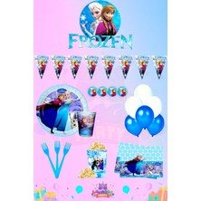 Frozen Elsa 32 Kişilik Midi Doğum Günü Parti Seti