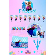 Frozen Elsa 32 Kişilik Mini Doğum Günü Parti Seti