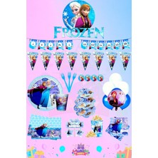 Frozen Elsa 32 Kişilik Ultra Lüks Doğum Günü Parti Seti