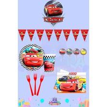 Cars Arabalar 24 Kişilik Mini Doğum Günü Parti Seti