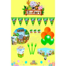 Safari 16 Kişilik Midi Doğum Günü Parti Seti