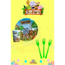 Safari 24 Kişilik Ekstra Mini Doğum Günü Parti Seti