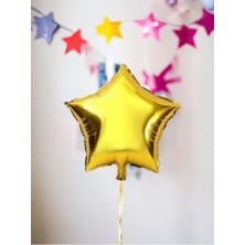 Yıldız Model Gold Renk Folyo Balon - Şık ve Kaliteli - 45*45 cm