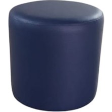 Deri Lacivert Renk 40*40 Puf