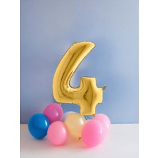 Büyük Boy Rakam Gold Folyo Balon